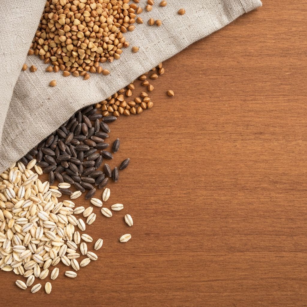 Various whole grains and cereals
